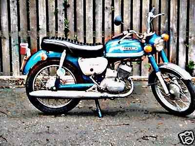 1976 b120p motorbike A4 Photo Print