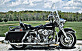 1976 harley flh motorbike A4 Photo Print