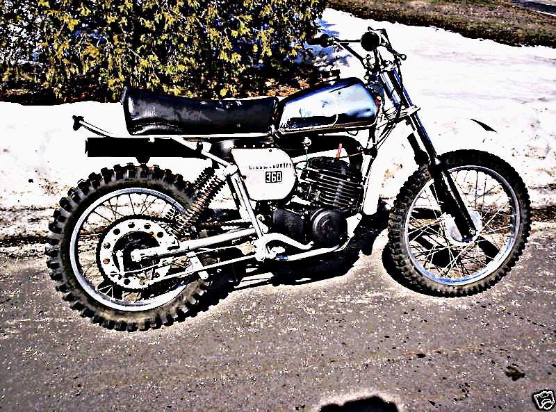 1976 husqvarna motorbike A4 Photo Print