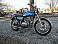 1976 kz400 motorbike A4 Photo Print