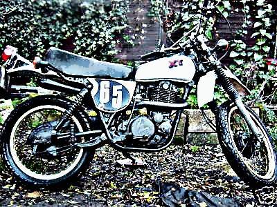1976 xt500 motorbike A4 Photo Print