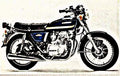 1976 z400 motorbike A4 Photo Print