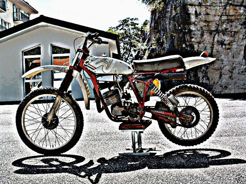1977 Aprilia motorbike A4 Photo Print