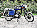 1977 Mz Ts150 motorbike A4 Photo Print
