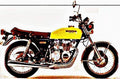 1977 cb 400f2 motorbike A4 Photo Print