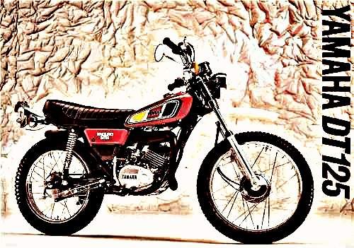 1977 dt125 motorbike A4 Photo Print