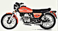 1977 moto guzzi v50 motorbike A4 Photo Print