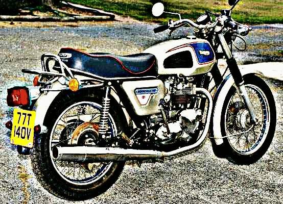 1977 silver jubilee motorbike A4 Photo Print