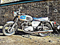 1977 triumph silver jubilee motorbike A4 Photo Print