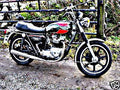 1977 triumph t140 motorbike A4 Photo Print