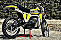 1977 yz400 motorbike A4 Photo Print