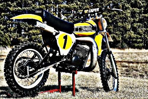 1977 yz400 motorbike A4 Photo Print