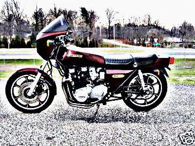 1978 Kawasaki Z1R motorbike A4 Photo Print