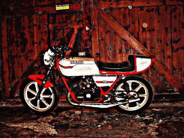 1978 Yamaha 250 motorbike A4 Photo Print
