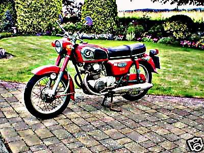 1978 cd175 motorbike A4 Photo Print