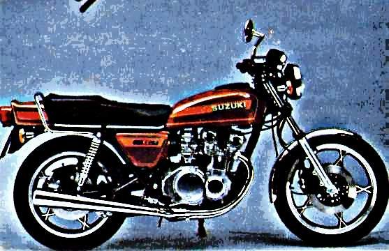 1978 gs550e motorbike A4 Photo Print