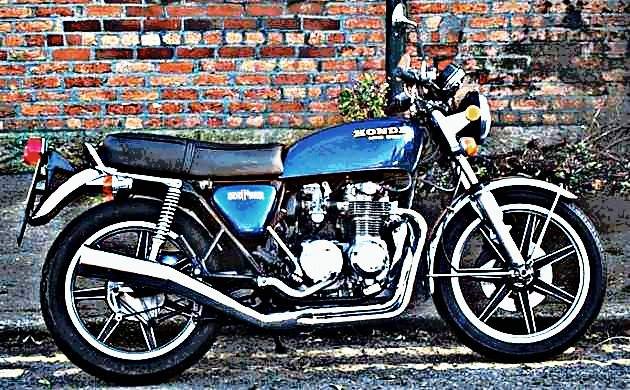 1978 honda cb550f2 super sport motorbike A4 Photo Print