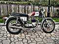 1978 t140v motorbike A4 Photo Print