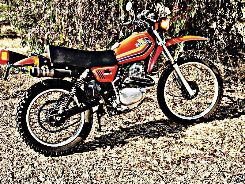 1978 xl250s motorbike A4 Photo Print
