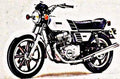 1978 xs500c motorbike A4 Photo Print