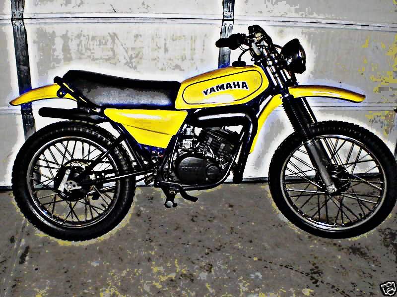 1978 yamaha dt175 motorbike A4 Photo Print