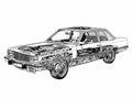 1979 Ford Fairmont cutaway A4 Photo Print