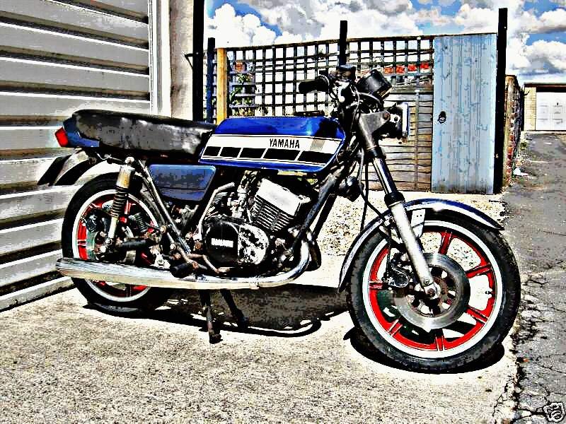 1979 Yamaha Rd250E motorbike A4 Photo Print