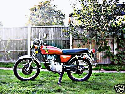 1979 cb125 motorbike A4 Photo Print