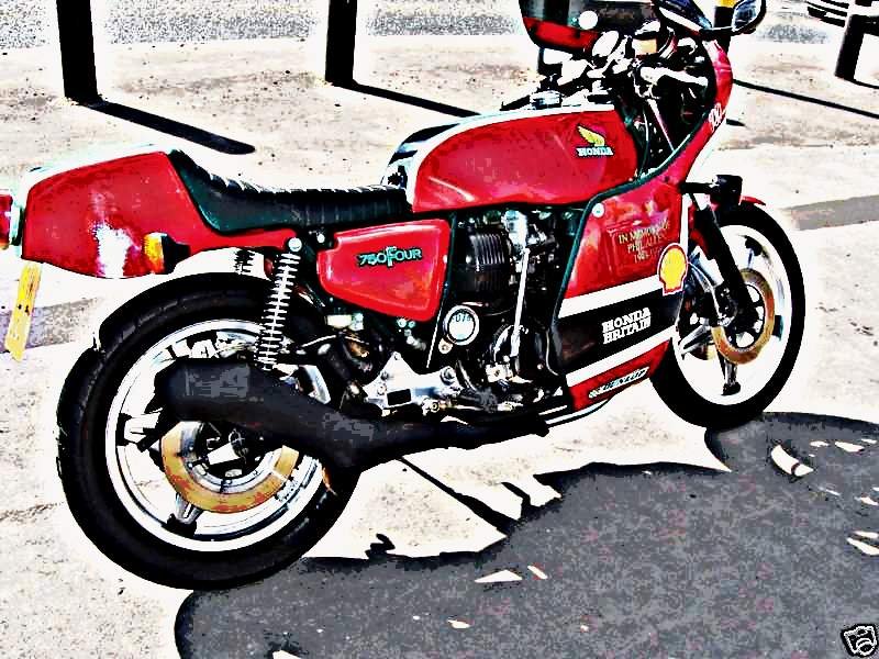1979 honda britain motorbike A4 Photo Print