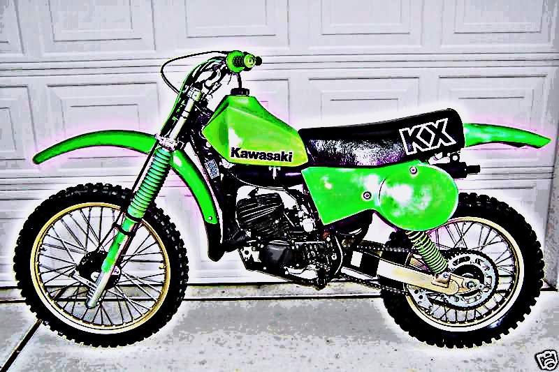 1979 kx125 motorbike A4 Photo Print