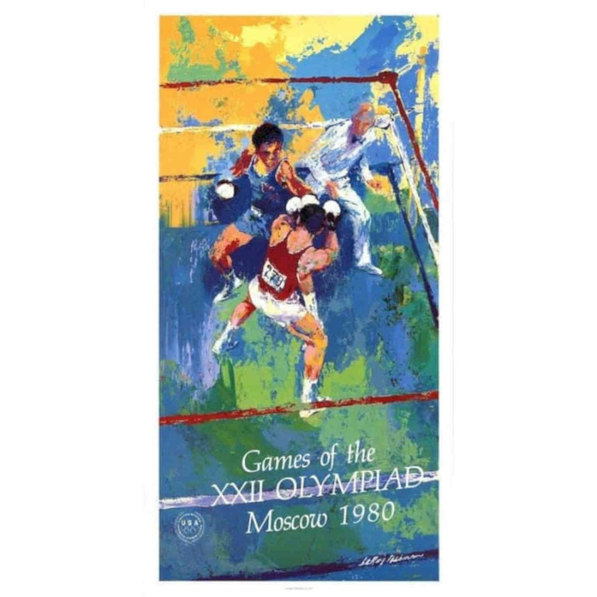 1980 Moscow Olympics Boxing Ar Vintage Retro Advert Poster A4 Photo Print