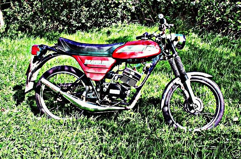1980 bsa beaver motorbike A4 Photo Print