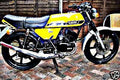 1980 rd125 motorbike A4 Photo Print