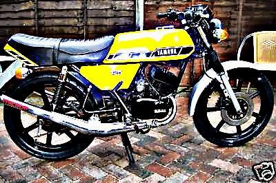 1980 rd125 motorbike A4 Photo Print