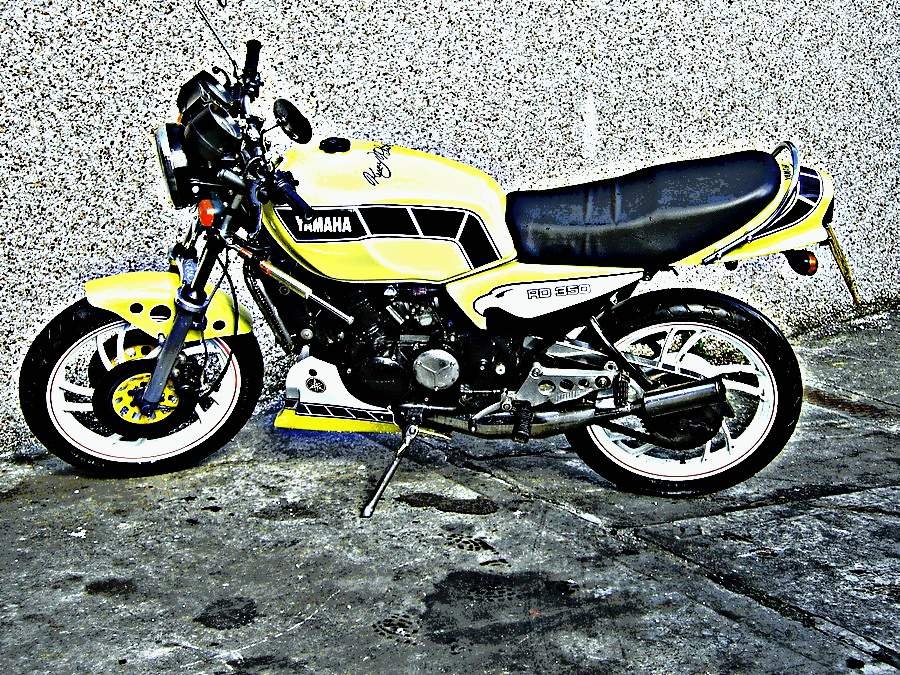 1980 rd350lc motorbike A4 Photo Print