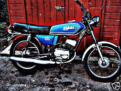 1980 rs100 motorbike A4 Photo Print