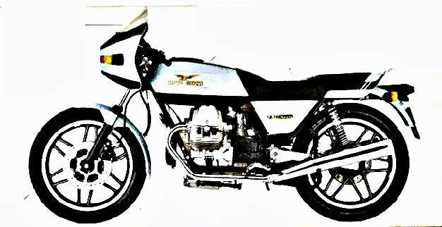 1980 v50 monza motorbike A4 Photo Print
