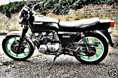 1980 z400 motorbike A4 Photo Print