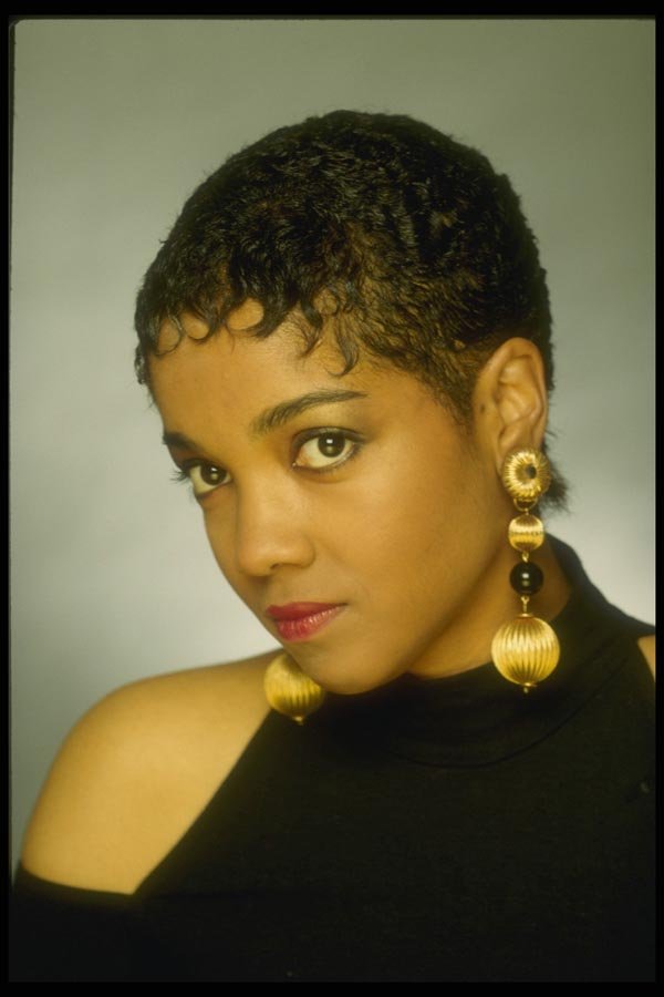 198014 Black Model, Very Short Hair A4 Photo Print