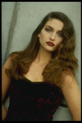 198017 Mysterious, Fabulous, Exotic Brunette, Evening Look A4 Photo Print