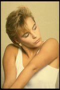 198021 Short Sassy Hair, A Man's T shirt A4 Photo Print