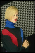 198023 Stunning Model, Chin Length Bob A4 Photo Print