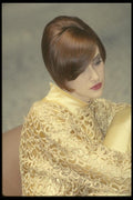 198027 Precision Hair & An Elegant Gold Brocade Outfit A4 Photo Print