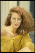 198028 Wind Swept Tresses & An Off The Shoulder Sweater A4 Photo Print