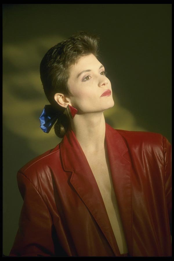 198037 Pony Tail & Red Leather A4 Photo Print