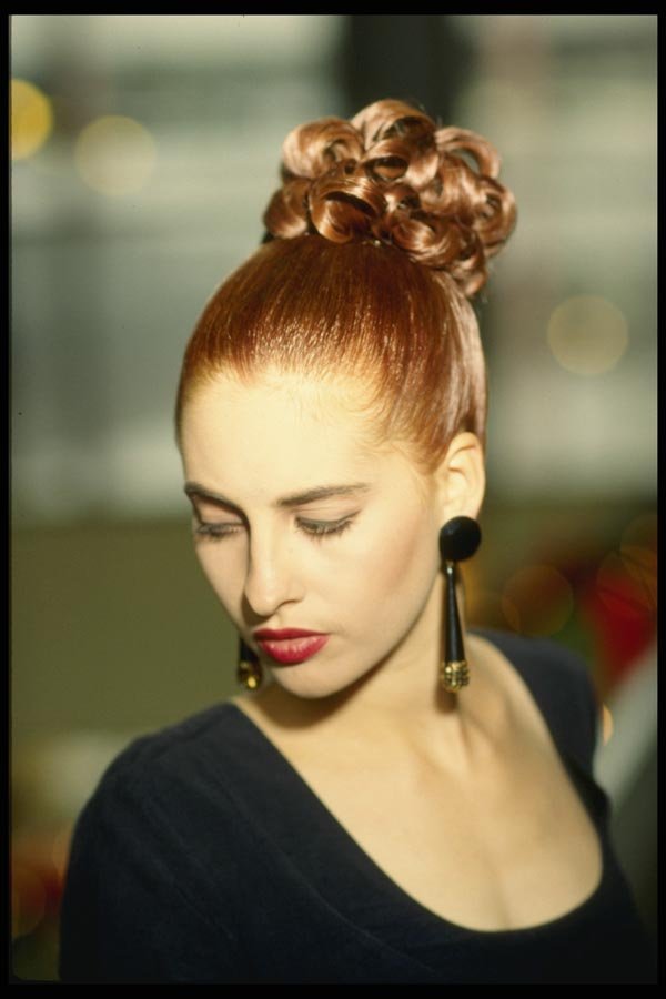 198050 Evening Chic, Elegant Updo A4 Photo Print
