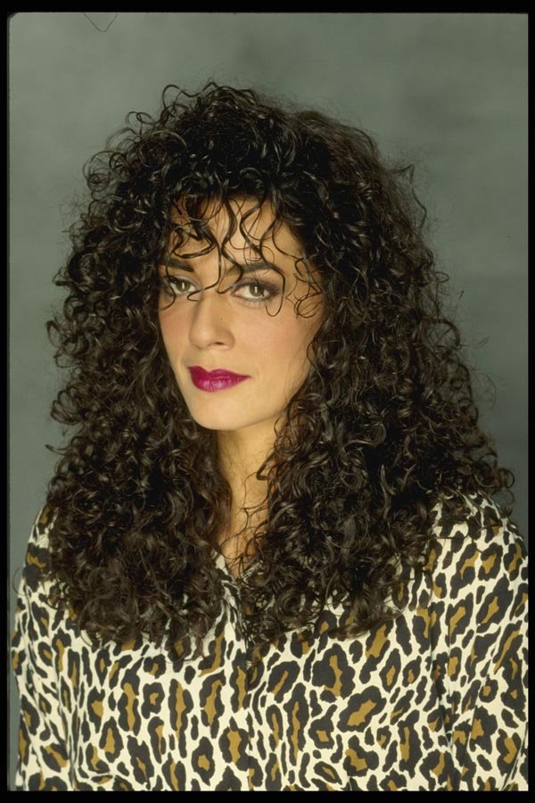 198054 Black Hair & Leopard Print A4 Photo Print