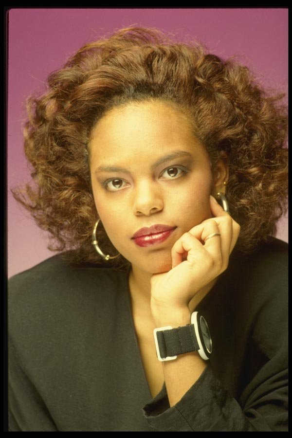 198061 Black Model, Mid length Hair A4 Photo Print