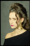 198064 Long Brown Hair, Updo Very Dressy A4 Photo Print