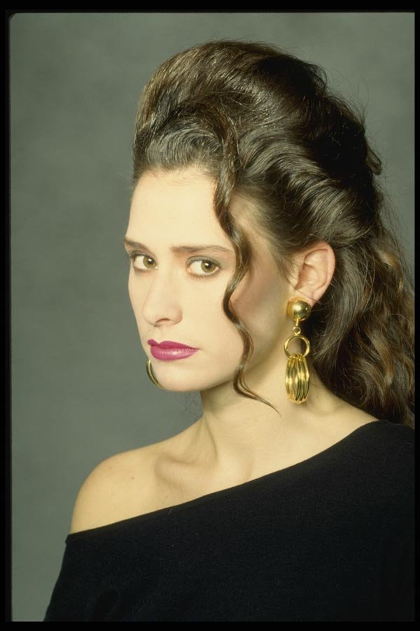 198064 Long Brown Hair, Updo Very Dressy A4 Photo Print